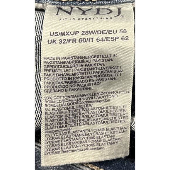NYDJ Not Your Daughters Jeans Plus Size 28 28W Straight Leg Marilyn Stretch New - Picture 9 of 11
